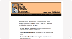 Desktop Screenshot of animalbehaviorassociateswa.com