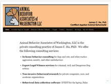 Tablet Screenshot of animalbehaviorassociateswa.com
